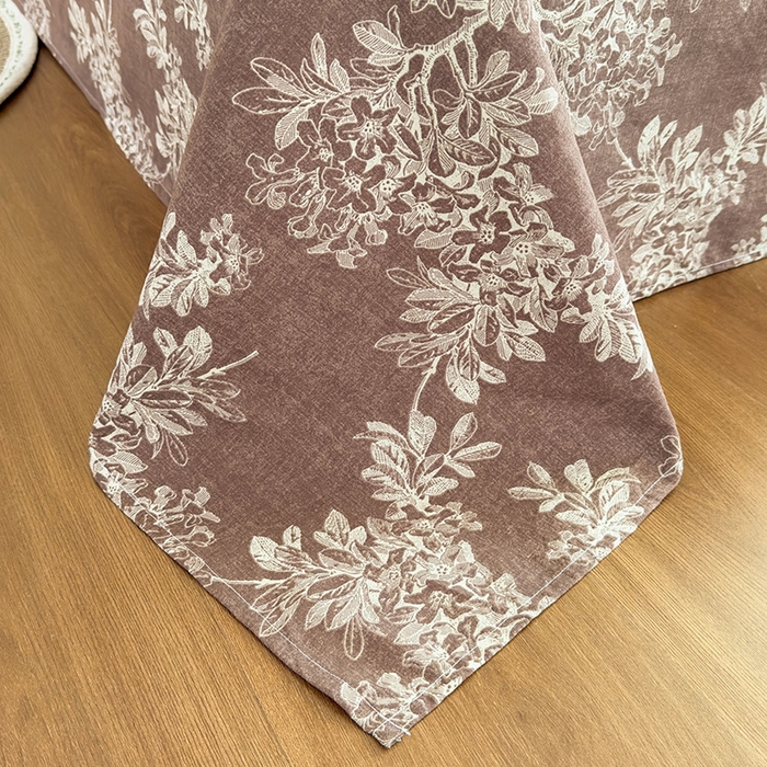 91家纺网 家纺一手货源 找家纺 丝芙妮家居（原乐视家纺） 2025新款全棉纯棉蕾丝花边原麻单件床单单品床单 浅影摇