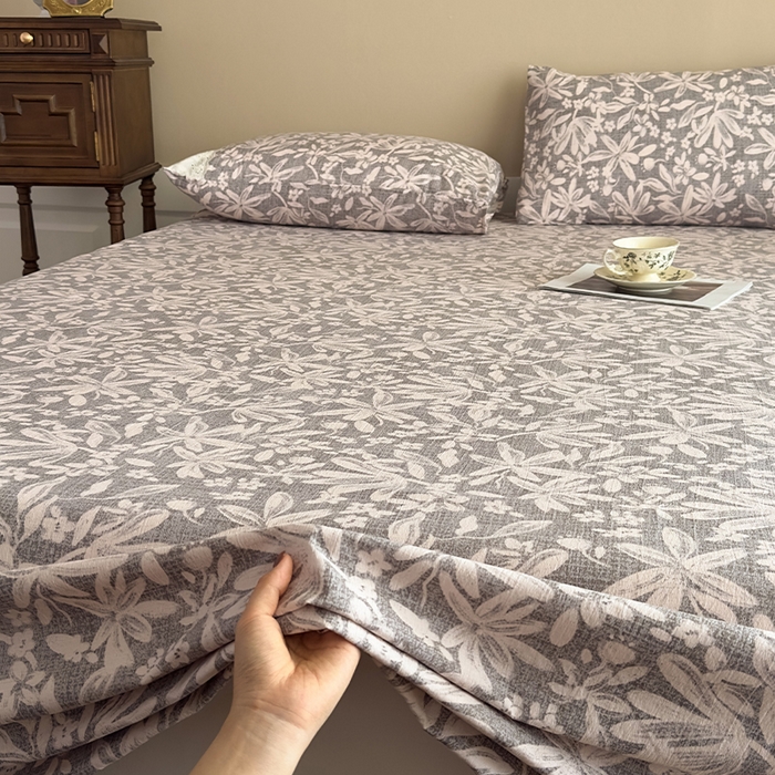 91家纺网 家纺一手货源 找家纺 丝芙妮家居（原乐视家纺） 2025新款全棉纯棉蕾丝花边原麻单件床单单品床单 相思岚