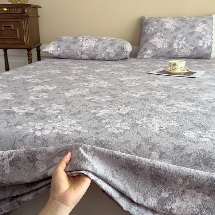 91家纺网 家纺一手货源 找家纺 丝芙妮家居（原乐视家纺） 2025新款全棉纯棉蕾丝花边原麻单件床单单品床单 法式浪漫