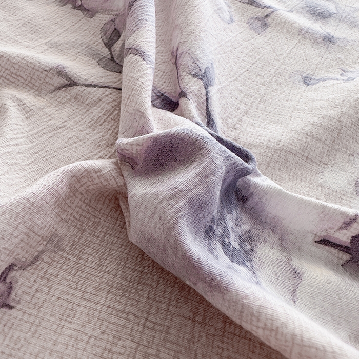 91家纺网 家纺一手货源 找家纺 丝芙妮家居（原乐视家纺） 2025新款全棉纯棉蕾丝花边原麻单件床单单品床单 暗香疏影