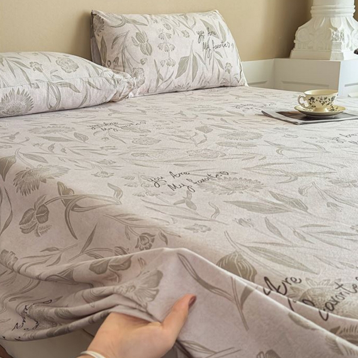 91家纺网 家纺一手货源 找家纺 丝芙妮家居（原乐视家纺） 2025新款全棉纯棉蕾丝花边原麻单件床单单品床单 叶新泽