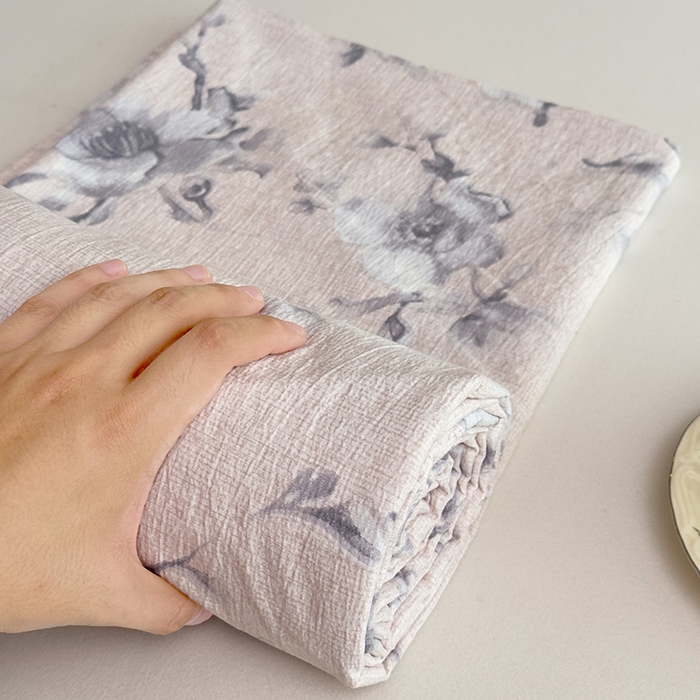 91家纺网 家纺一手货源 找家纺 丝芙妮家居（原乐视家纺） 2025新款全棉纯棉蕾丝花边原麻单件床单单品床单 暗香疏影