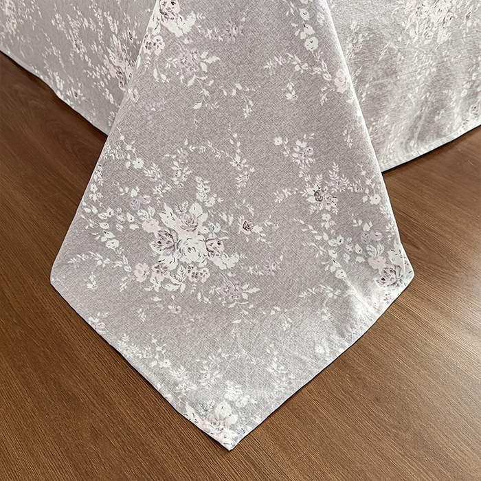 91家纺网 家纺一手货源 找家纺 丝芙妮家居（原乐视家纺） 2025新款全棉纯棉蕾丝花边原麻单件床单单品床单 花屿梦