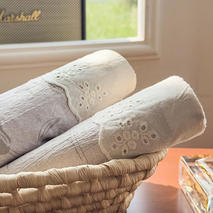 91家纺网 家纺一手货源 找家纺 丝芙妮家居（原乐视家纺） 2025新款全棉纯棉蕾丝花边原麻单件床单单品床单 叶新泽