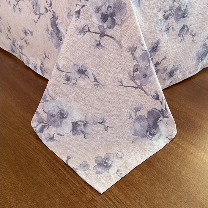 91家纺网 家纺一手货源 找家纺 丝芙妮家居（原乐视家纺） 2025新款全棉纯棉蕾丝花边原麻单件床单单品床单 暗香疏影