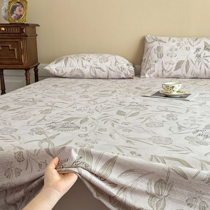 91家纺网 家纺一手货源 找家纺 丝芙妮家居（原乐视家纺） 2025新款全棉纯棉蕾丝花边原麻单件床单单品床单 叶新泽