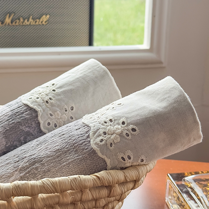 91家纺网 家纺一手货源 找家纺 丝芙妮家居（原乐视家纺） 2025新款全棉纯棉蕾丝花边原麻单件床单单品床单 漫步花庭