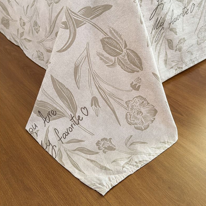 91家纺网 家纺一手货源 找家纺 丝芙妮家居（原乐视家纺） 2025新款全棉纯棉蕾丝花边原麻单件床单单品床单 叶新泽