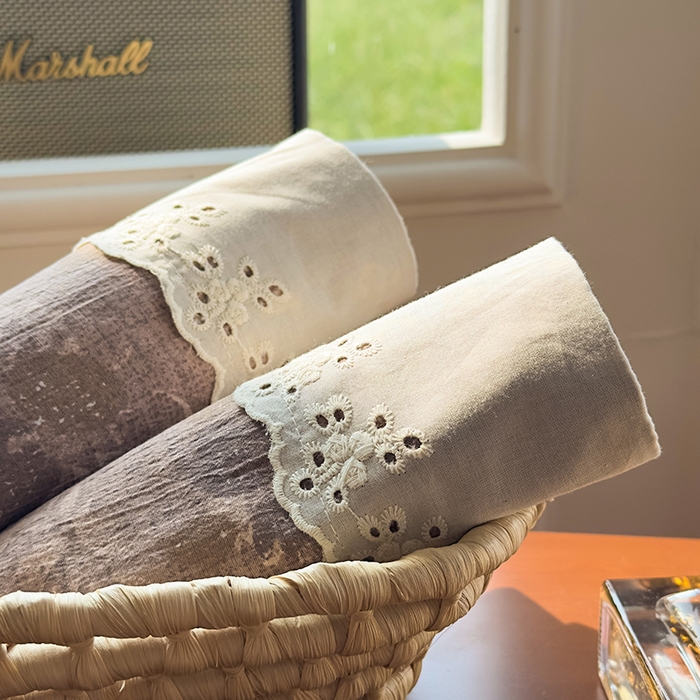 91家纺网 家纺一手货源 找家纺 丝芙妮家居（原乐视家纺） 2025新款全棉纯棉蕾丝花边原麻单件床单单品床单 陌清香