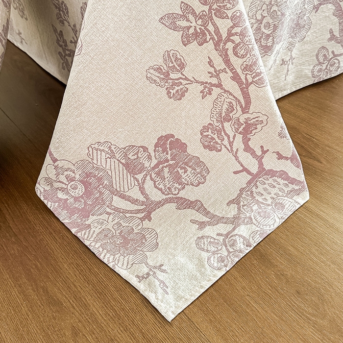 91家纺网 家纺一手货源 找家纺 丝芙妮家居（原乐视家纺） 2025新款全棉纯棉蕾丝花边原麻单件床单单品床单 月下繁花