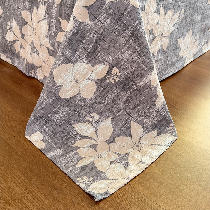 91家纺网 家纺一手货源 找家纺 丝芙妮家居（原乐视家纺） 2025新款全棉纯棉蕾丝花边原麻单件床单单品床单 漫步花庭