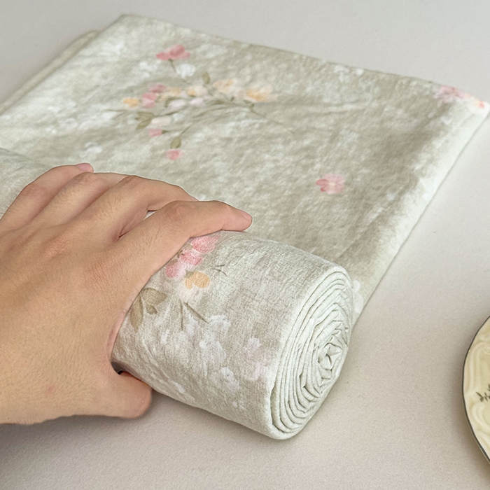 91家纺网 家纺一手货源 找家纺 丝芙妮家居（原乐视家纺） 2025新款全棉纯棉蕾丝花边原麻单件床单单品床单 岁月留声