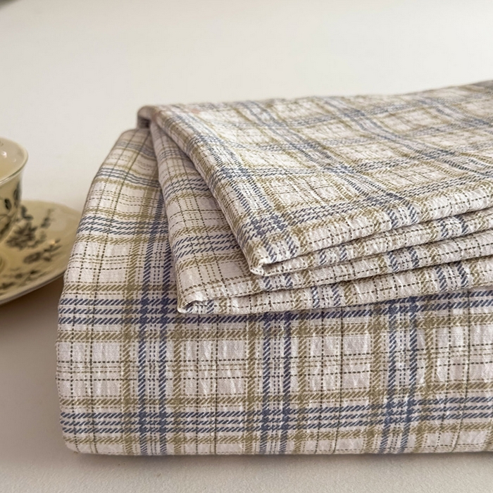 丝芙妮家居（原乐视家纺） 2025新款全棉纯棉蕾丝花边原麻单件床单单品床单 素律