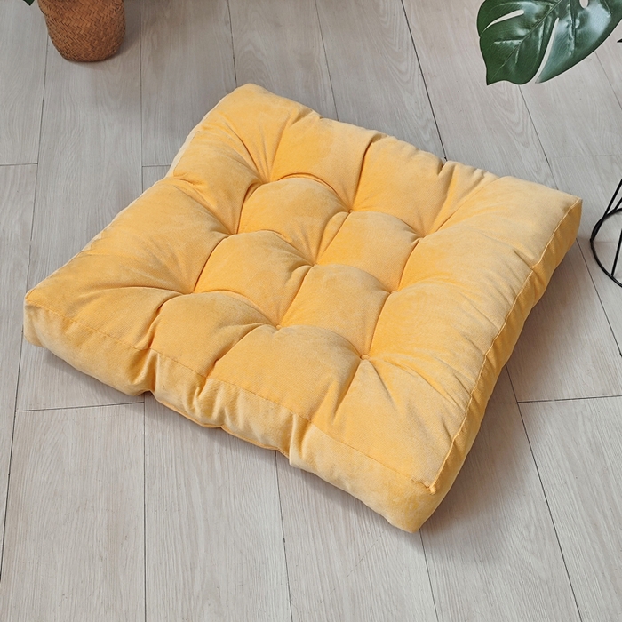 91家纺网 家纺一手货源 找家纺 （总）李帅家居 2025新款大号灯芯绒方坐垫榻榻米椅子垫抱枕沙发靠垫床头靠背