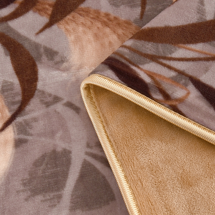 91家纺网 家纺一手货源 找家纺 雨洋2025新款加厚保暖8.5斤牛奶绒金貂婴儿绒四件套 秋意2