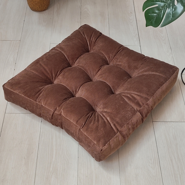 91家纺网 家纺一手货源 找家纺 （总）李帅家居 2025新款大号灯芯绒方坐垫榻榻米椅子垫抱枕沙发靠垫床头靠背