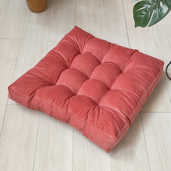 91家纺网 家纺一手货源 找家纺 （总）李帅家居 2025新款大号灯芯绒方坐垫榻榻米椅子垫抱枕沙发靠垫床头靠背