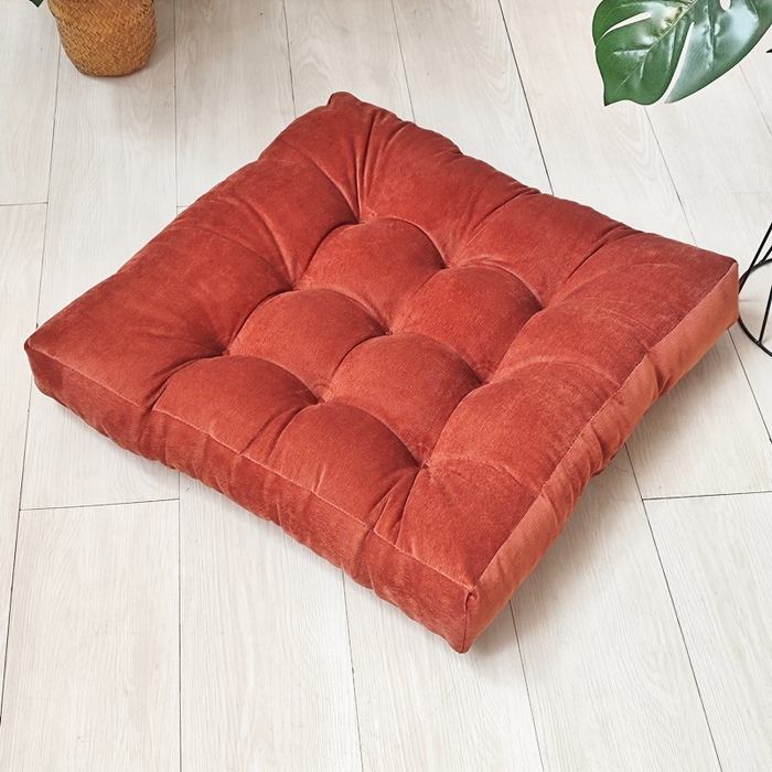 91家纺网 家纺一手货源 找家纺 （总）李帅家居 2025新款大号灯芯绒方坐垫榻榻米椅子垫抱枕沙发靠垫床头靠背