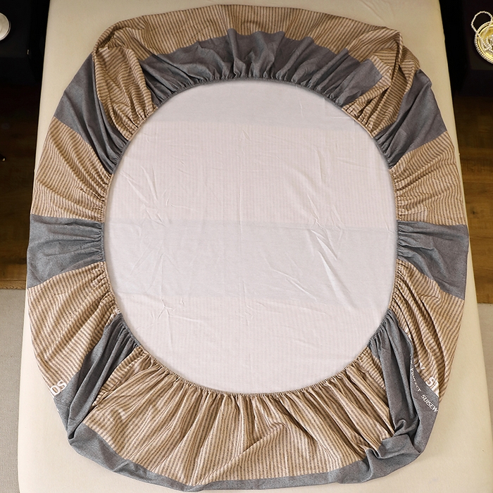 91家纺网 家纺一手货源 找家纺 贝兰仙奴 2025新款亲肤舒适全棉磨毛多规格系列单床笠 贝尔湖畔