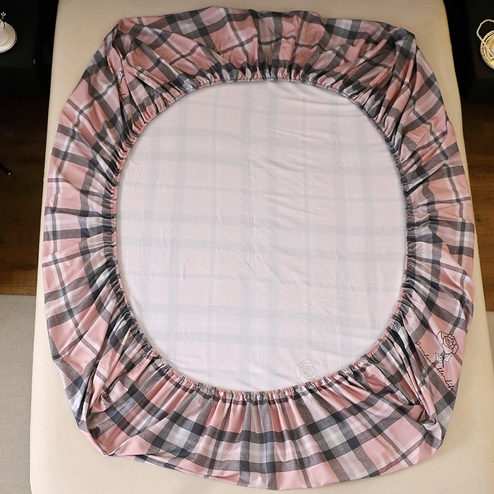 91家纺网 家纺一手货源 找家纺 贝兰仙奴 2025新款亲肤舒适全棉磨毛多规格系列单床笠 方格恋曲