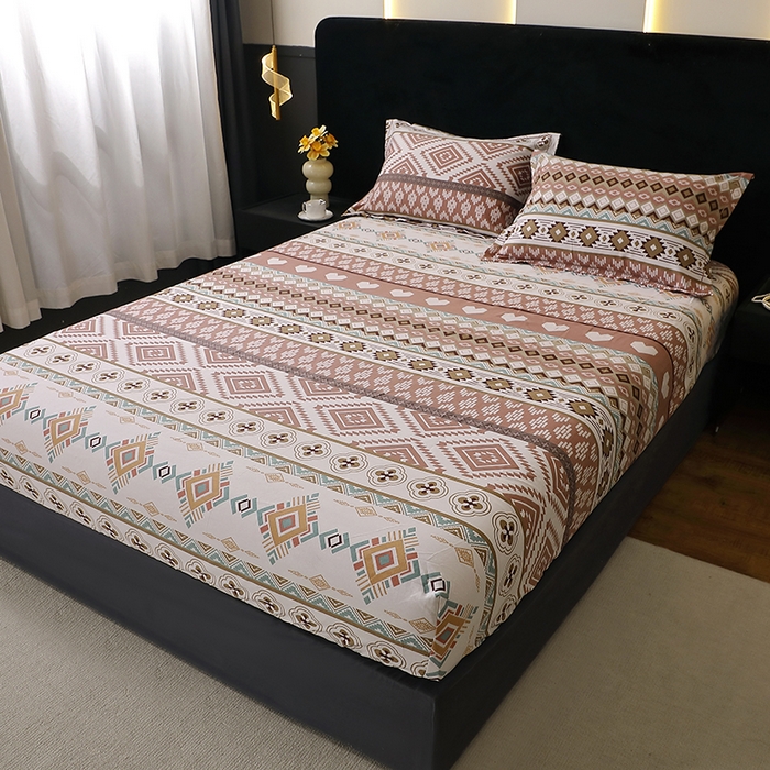 91家纺网 家纺一手货源 找家纺 贝兰仙奴 2025新款亲肤舒适全棉磨毛多规格系列单床笠 慕恋