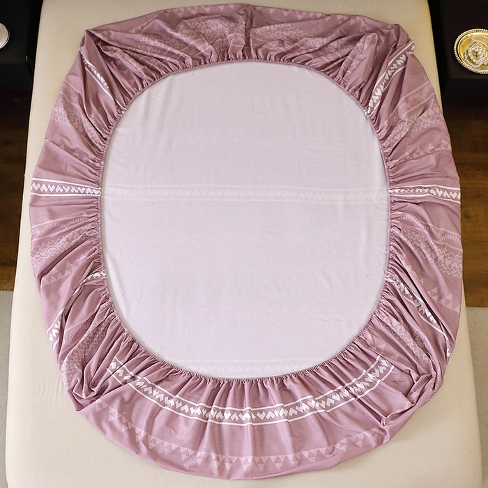 91家纺网 家纺一手货源 找家纺 贝兰仙奴 2025新款亲肤舒适全棉磨毛多规格系列单床笠 维卡斯粉