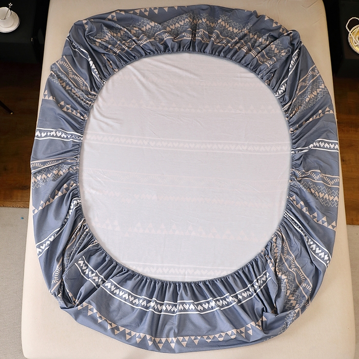 91家纺网 家纺一手货源 找家纺 贝兰仙奴 2025新款亲肤舒适全棉磨毛多规格系列单床笠 维卡斯灰