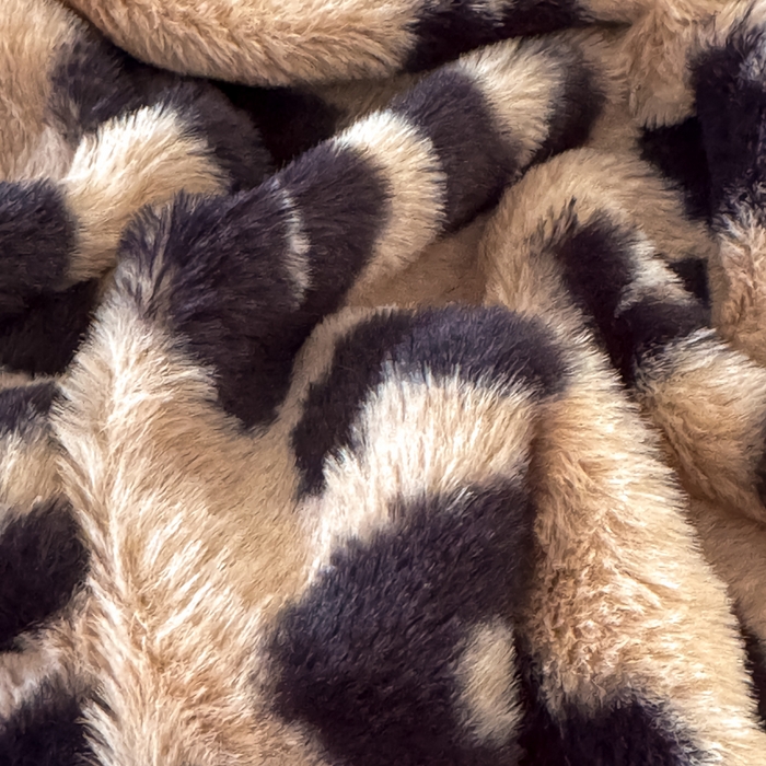 91家纺网 家纺一手货源 找家纺 小叮当家纺仓储工厂店 2025新款美拉德系列兔毛单床裙 床裙单件 床裙-蝴蝶结豹纹