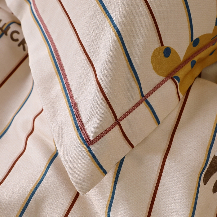 91家纺网 家纺一手货源 找家纺 贝兰仙奴 2025新款亲肤舒适全棉磨毛多规格系列单枕套 可爱猫