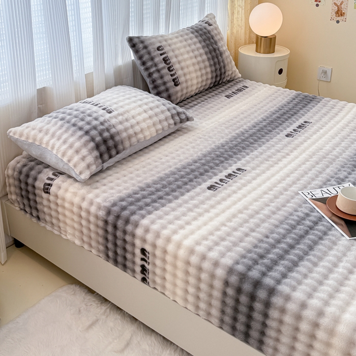 91家纺网 家纺一手货源 找家纺 小叮当家纺仓储工厂店 2025新款兔兔绒牛奶绒印花单床笠 床笠单件 床笠-时尚灰