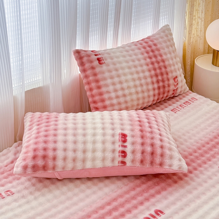 91家纺网 家纺一手货源 找家纺 小叮当家纺仓储工厂店 2025新款兔兔绒牛奶绒印花单床笠 床笠单件 床笠-时尚粉