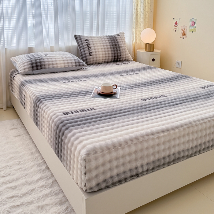 91家纺网 家纺一手货源 找家纺 小叮当家纺仓储工厂店 2025新款兔兔绒牛奶绒印花单床笠 床笠单件 床笠-时尚灰