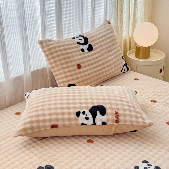 91家纺网 家纺一手货源 找家纺 小叮当家纺仓储工厂店 2025新款兔兔绒牛奶绒印花单床笠 床笠单件 床笠-萌宝咖