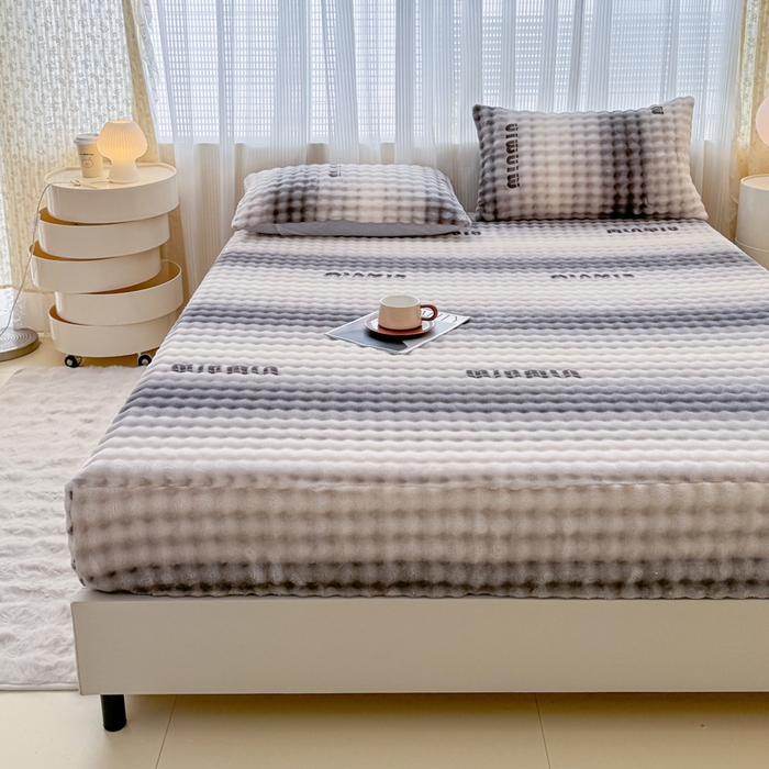 91家纺网 家纺一手货源 找家纺 小叮当家纺仓储工厂店 2025新款兔兔绒牛奶绒印花单床笠 床笠单件 床笠-时尚灰