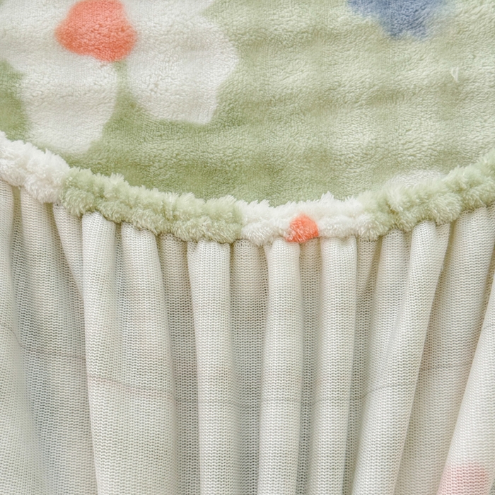 91家纺网 家纺一手货源 找家纺 小叮当家纺仓储工厂店 2025新款兔兔绒牛奶绒印花单床笠 床笠单件 床笠-花朵绿