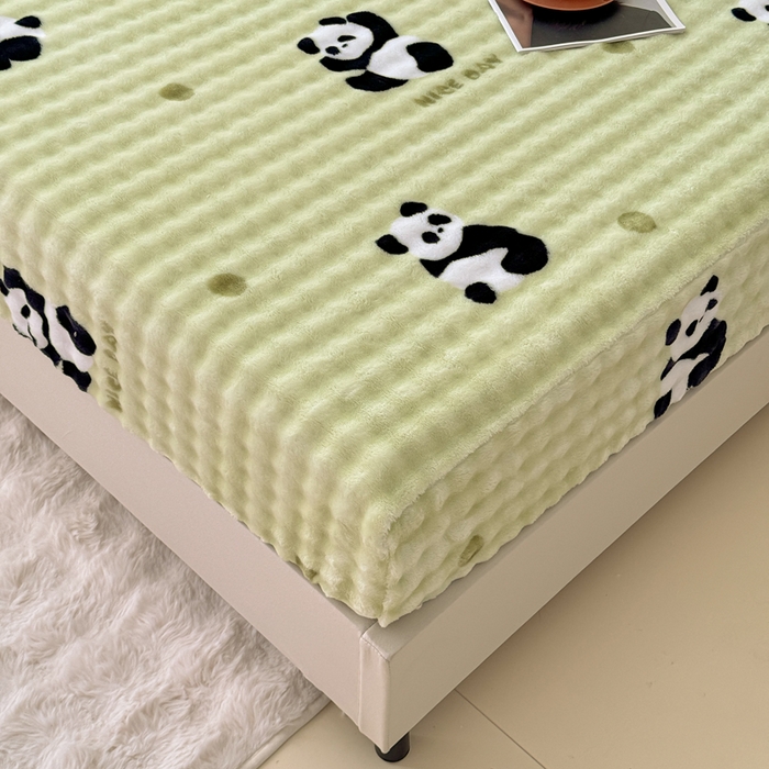 91家纺网 家纺一手货源 找家纺 小叮当家纺仓储工厂店 2025新款兔兔绒牛奶绒印花单床笠 床笠单件 床笠-萌宝