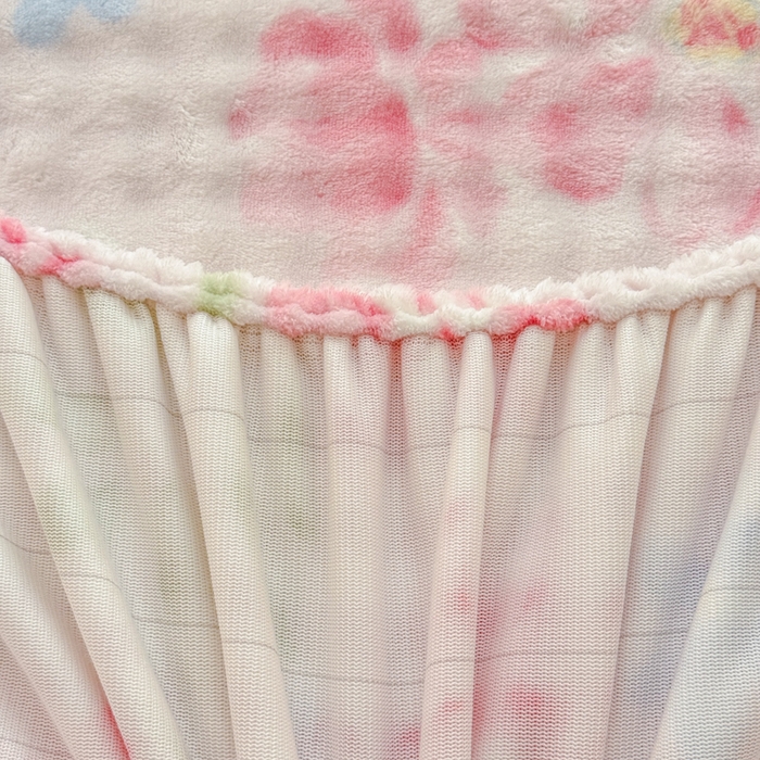 91家纺网 家纺一手货源 找家纺 小叮当家纺仓储工厂店 2025新款兔兔绒牛奶绒印花单床笠 床笠单件 床笠-花语