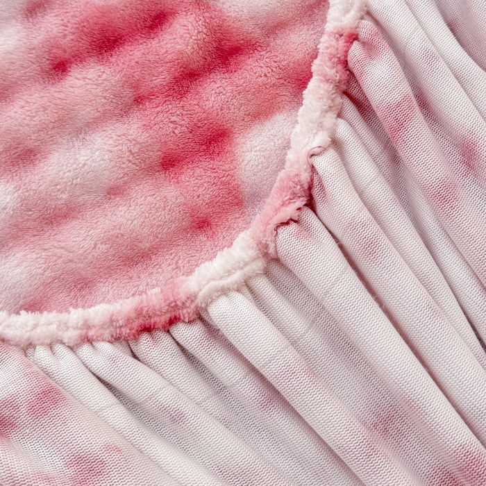 91家纺网 家纺一手货源 找家纺 小叮当家纺仓储工厂店 2025新款兔兔绒牛奶绒印花单床笠 床笠单件 床笠扎染-粉