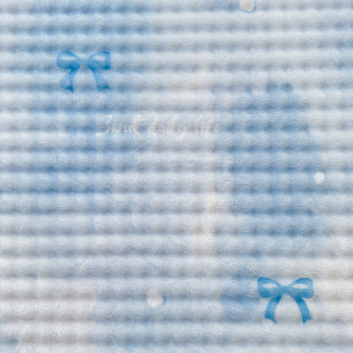 91家纺网 家纺一手货源 找家纺 小叮当家纺仓储工厂店 2025新款兔兔绒牛奶绒印花单床笠 床笠单件 床笠-蝴蝶结蓝色