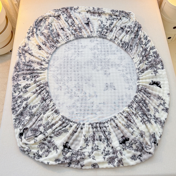 91家纺网 家纺一手货源 找家纺 小叮当家纺仓储工厂店 2025新款兔兔绒牛奶绒印花单床笠 床笠单件 床笠-蝶梦花