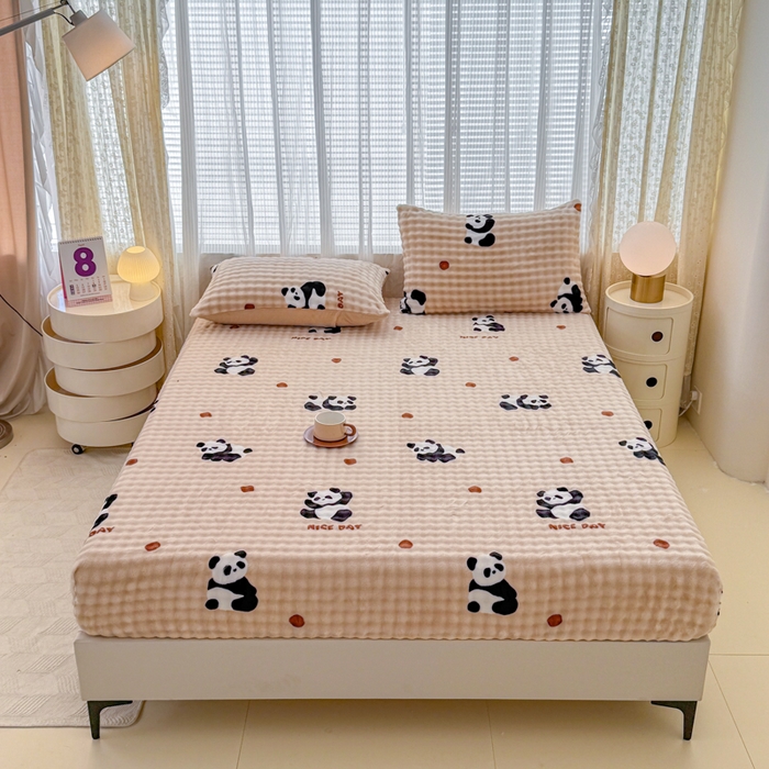 91家纺网 家纺一手货源 找家纺 小叮当家纺仓储工厂店 2025新款兔兔绒牛奶绒印花单床笠 床笠单件 床笠-萌宝咖