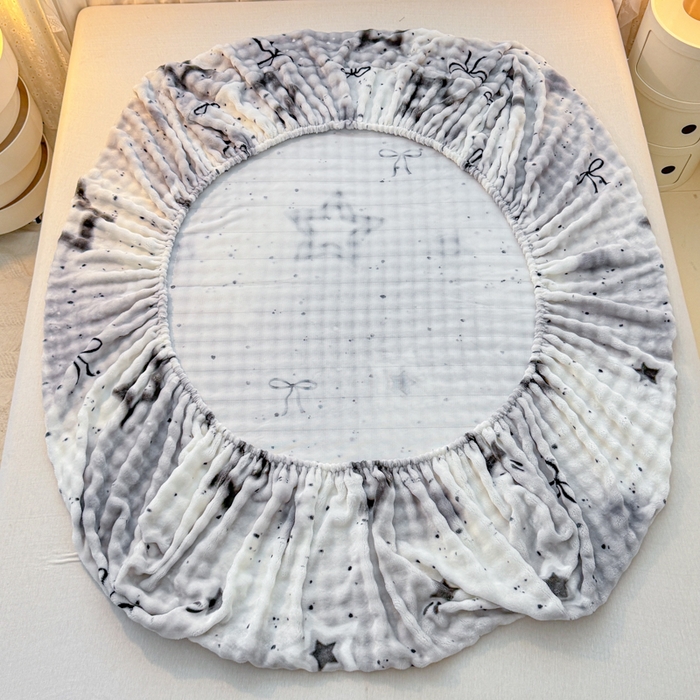 91家纺网 家纺一手货源 找家纺 小叮当家纺仓储工厂店 2025新款兔兔绒牛奶绒印花单床笠 床笠单件 床笠-星梦