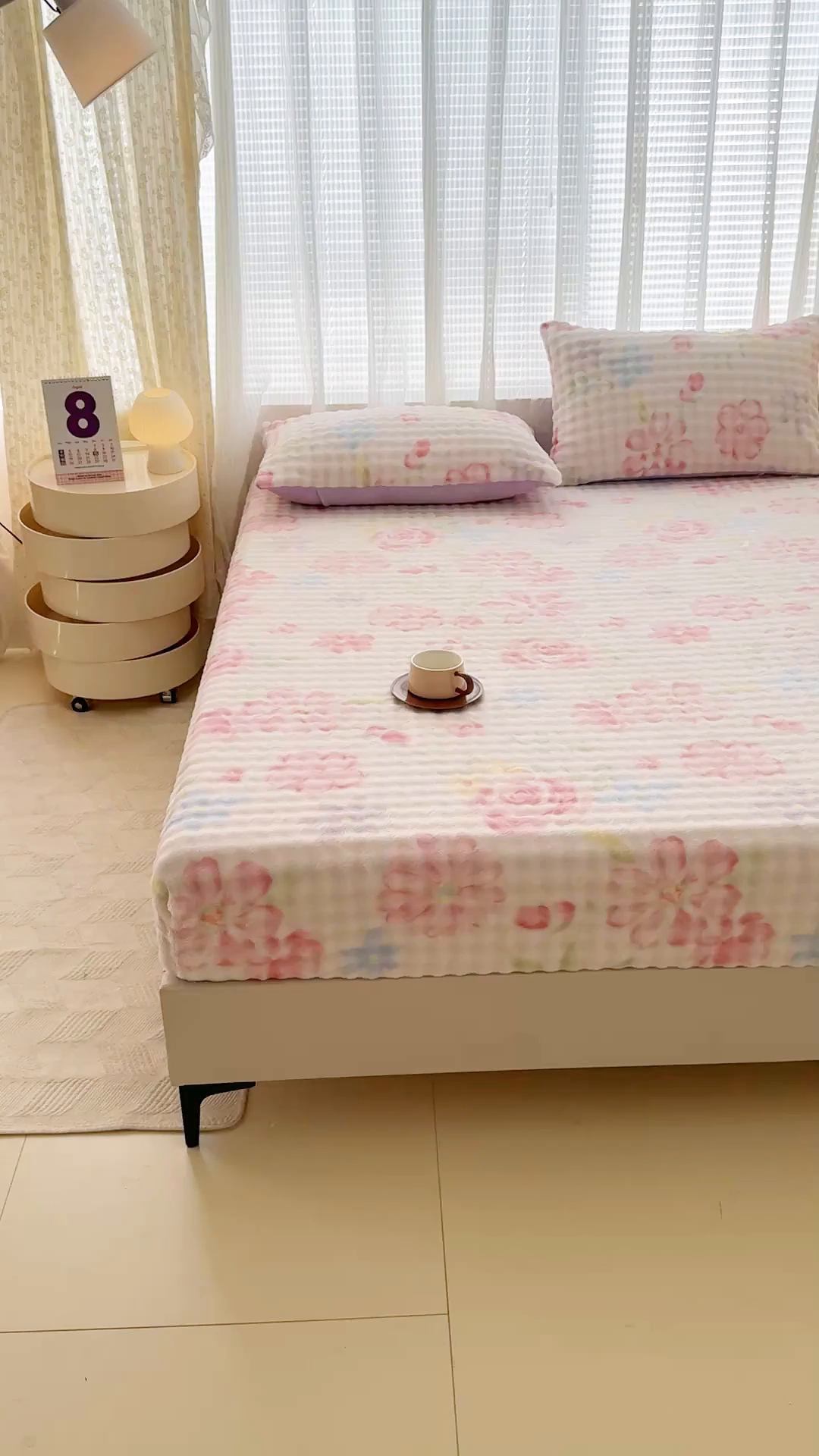 91家纺网 家纺一手货源 找家纺 小叮当家纺仓储工厂店 2025新款兔兔绒牛奶绒印花单床笠 床笠单件 床笠-花语