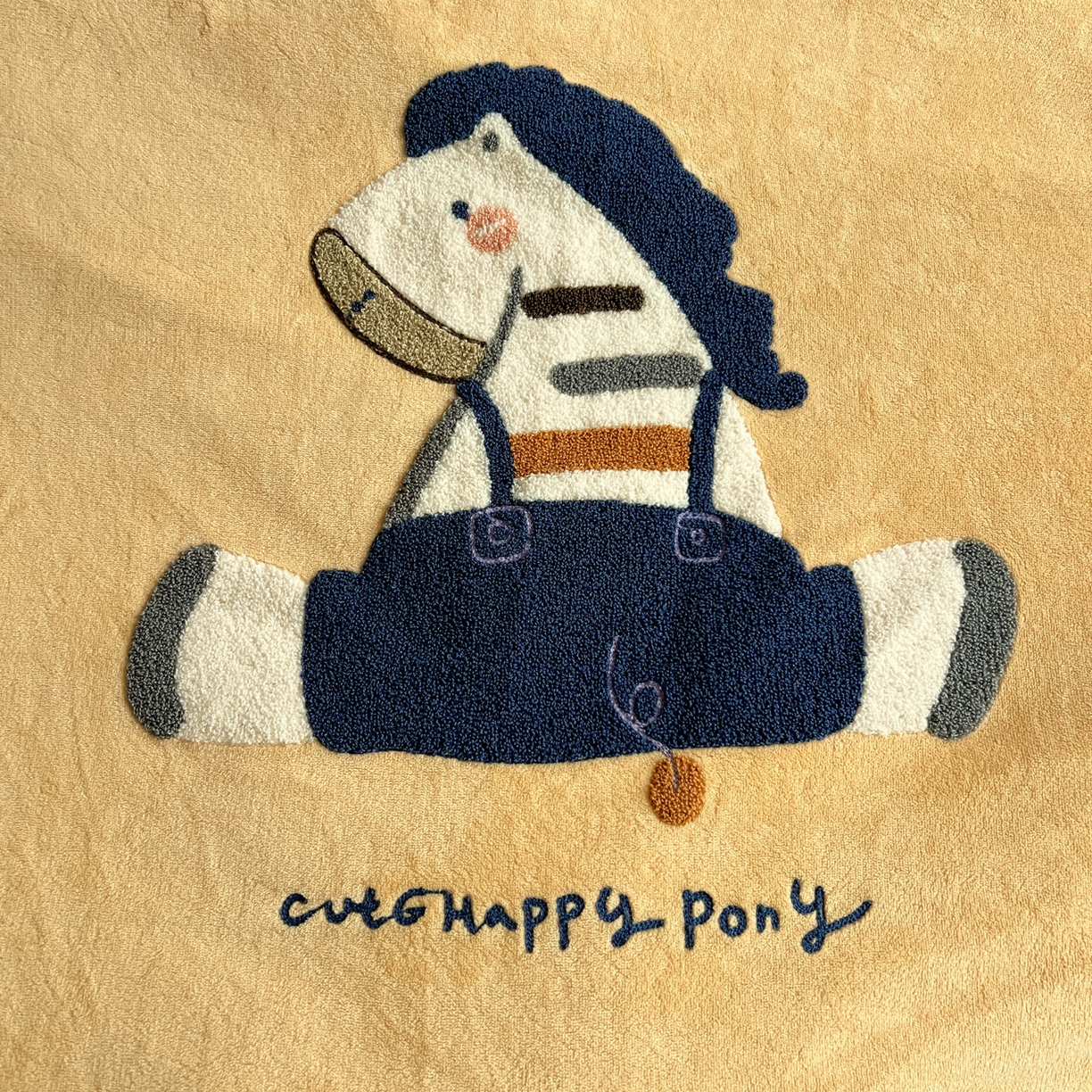 91家纺网 家纺一手货源 找家纺 凯洛奇 2025新款牛奶绒毛巾绣系列四件套-斑马先生（提供买家秀） 斑马先生-柠檬黄