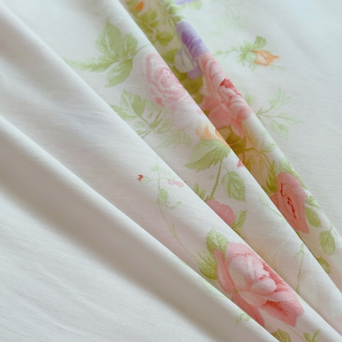 91家纺网 家纺一手货源 找家纺 铭博家纺 2025新款直播爆款全棉纯棉四件套 吊边一字绣工艺款四件套 爱洛花园