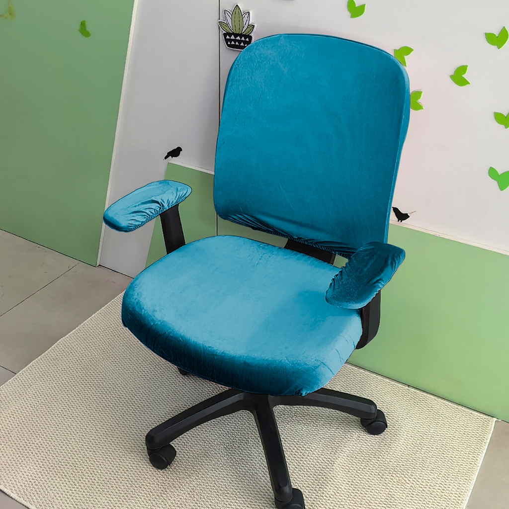 （总）壹零特色家纺 2025新款银狐绒分体椅套