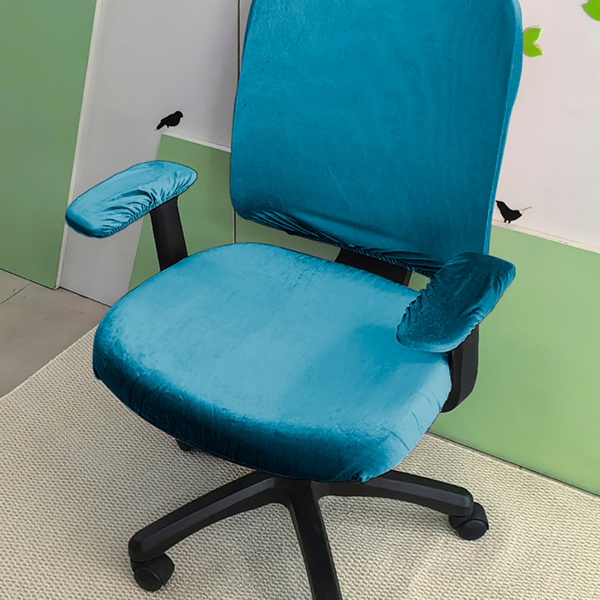 91家纺网 家纺一手货源 找家纺 （总）壹零特色家纺 2025新款银狐绒分体椅套