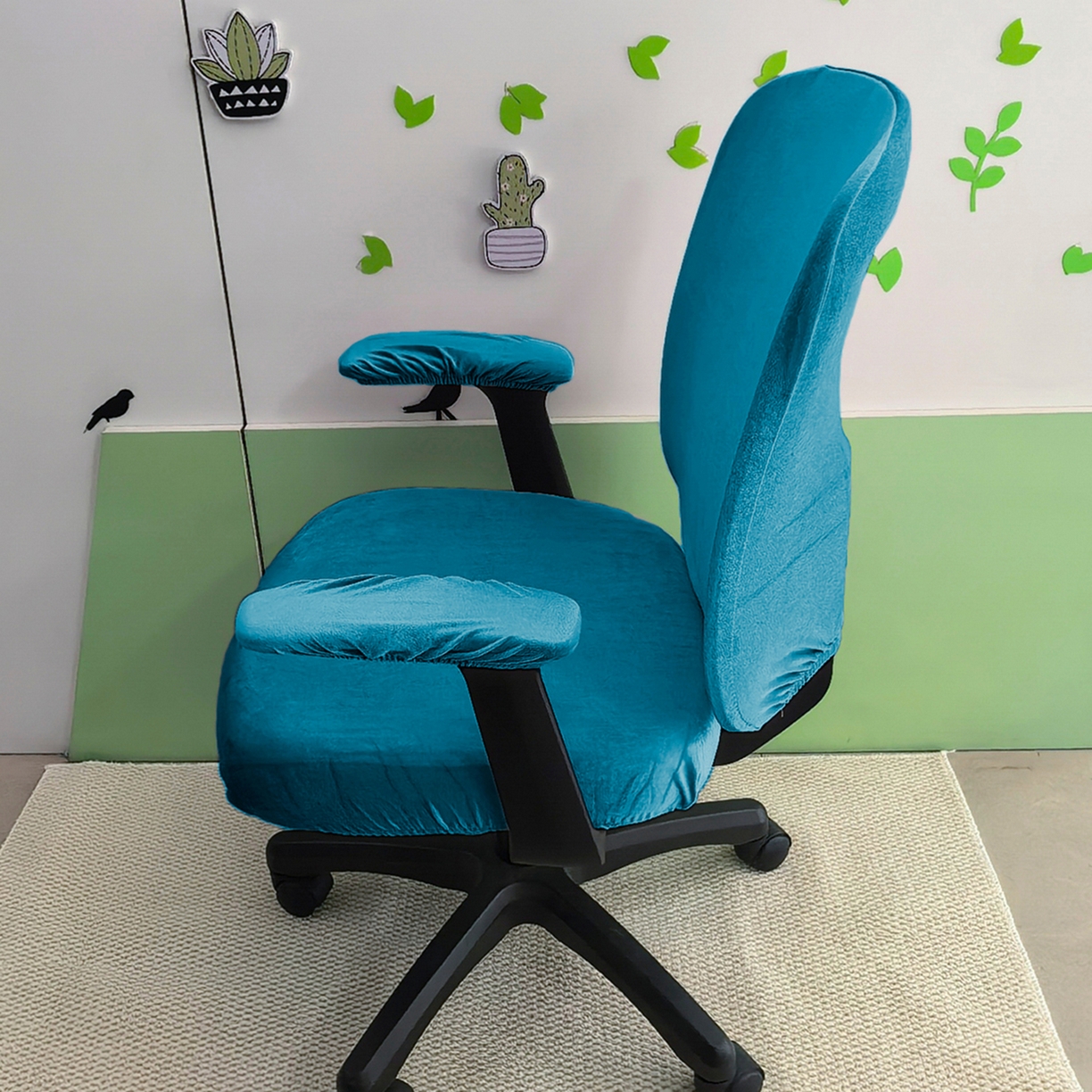 91家纺网 家纺一手货源 找家纺 （总）壹零特色家纺 2025新款银狐绒分体椅套