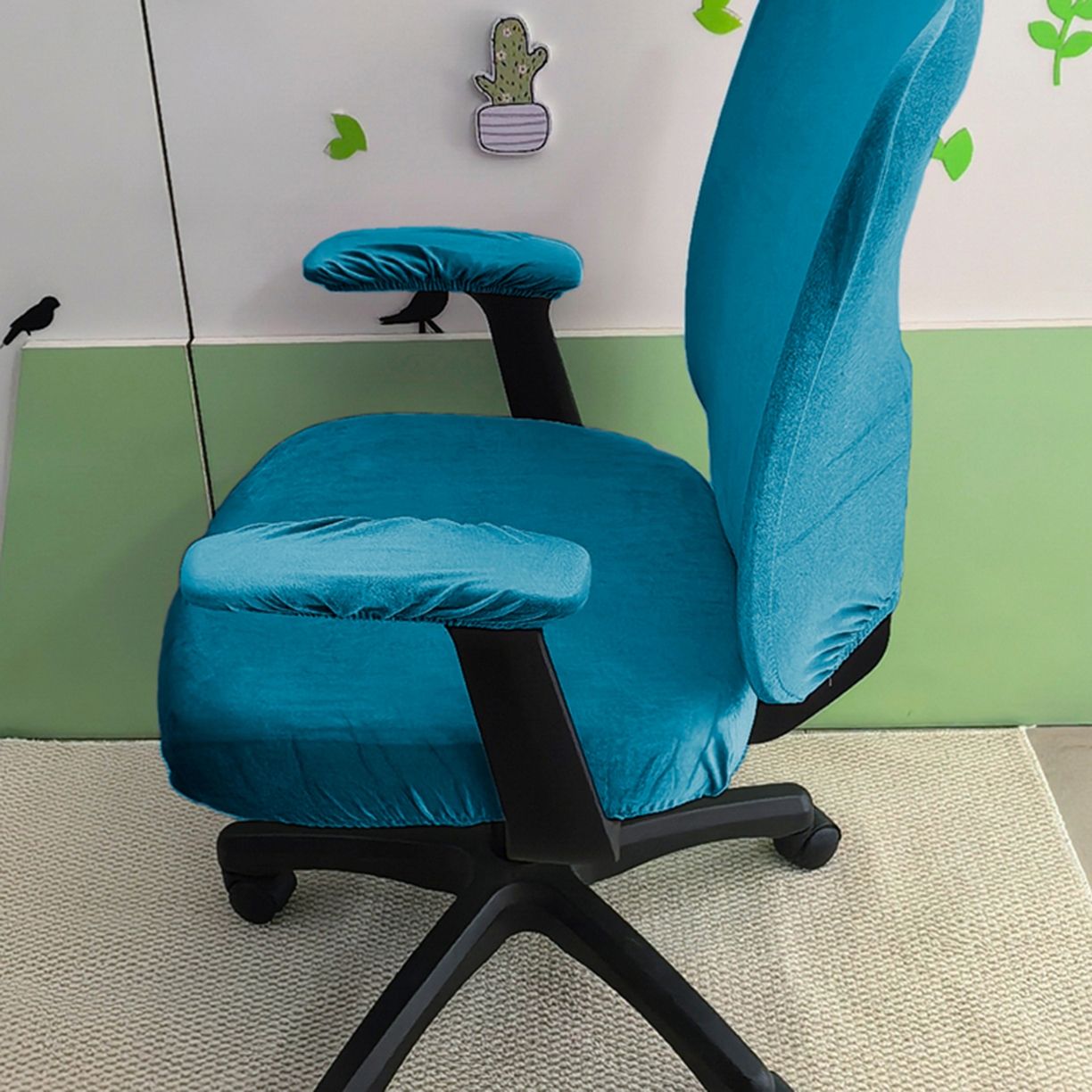 91家纺网 家纺一手货源 找家纺 （总）壹零特色家纺 2025新款银狐绒分体椅套