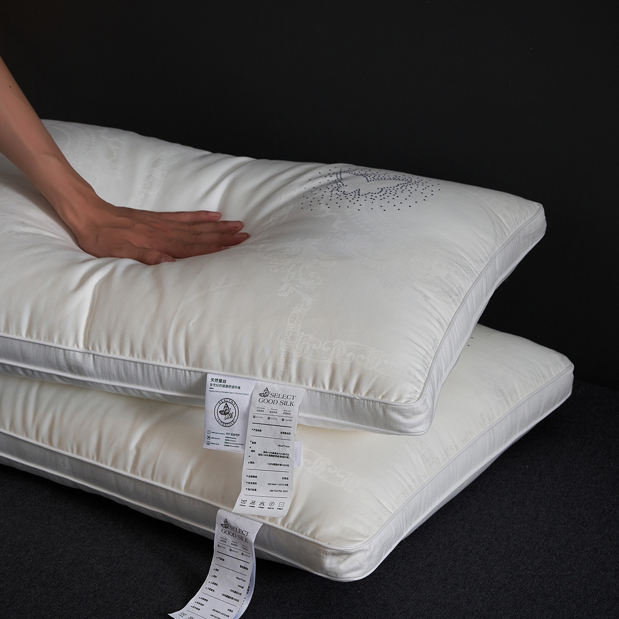 91家纺网 家纺一手货源 找家纺 （总）乐可 2025新款蚕咝亲肤枕